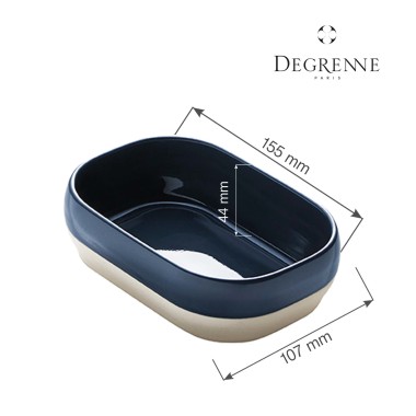 Petite assiette Bahia Blue taille 155x107 mm - Finedine