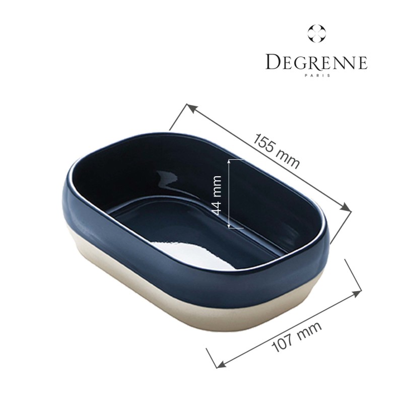 Petite assiette Bahia Blue taille 155x107 mm - Finedine