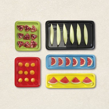 Plateau en porcelaine GN 1/1, rouge, (h)20mm - Finedine