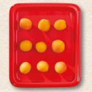 Plateau en porcelaine GN 1/1, rouge, (h)20mm - Finedine