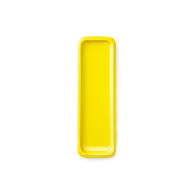 Plateau en porcelaine GN 1/1, jaune, (h)20mm - Finedine