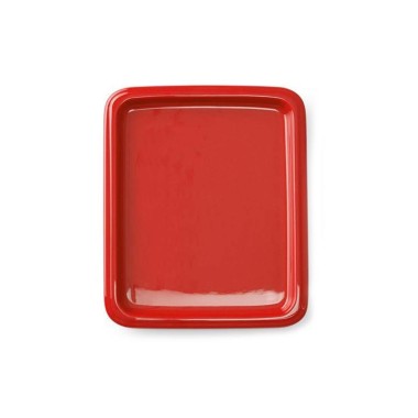 Plateau en porcelaine GN 1/2, rouge, (h)20mm - Finedine