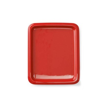 Plateau en porcelaine GN 2/4, rouge, (h)20mm - Finedine