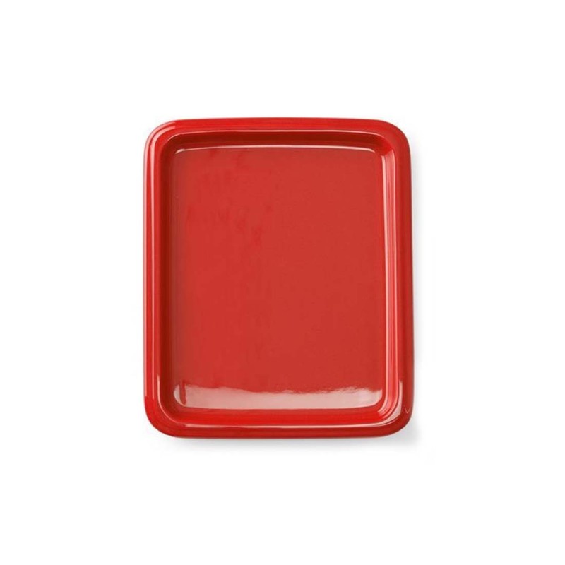 Plateau en porcelaine GN 2/4, rouge, (h)20mm - Finedine