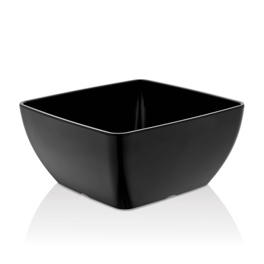 Bol carré en mélamine, noir, 125x125x(h)65mm - Finedine