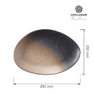 Assiette en forme de lune biologique, 260 mm - Finedine