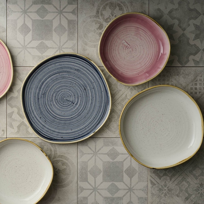 Assiette Lotus Barley White Stonecast 192 mm - Finedine