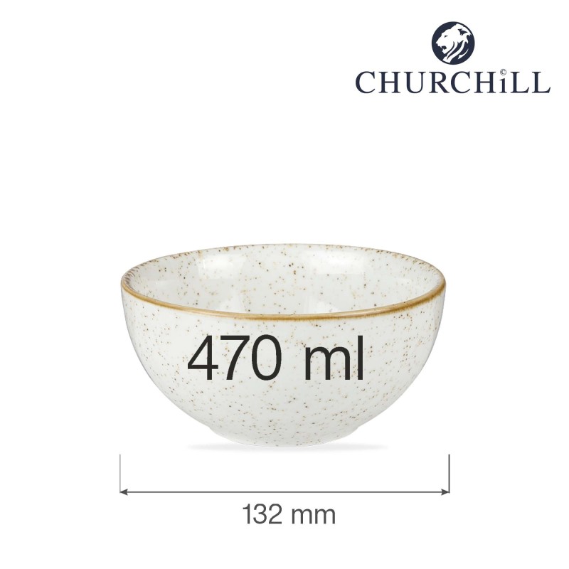 Bol à soupe Stonecast Barley White, 132x63mm - Finedine
