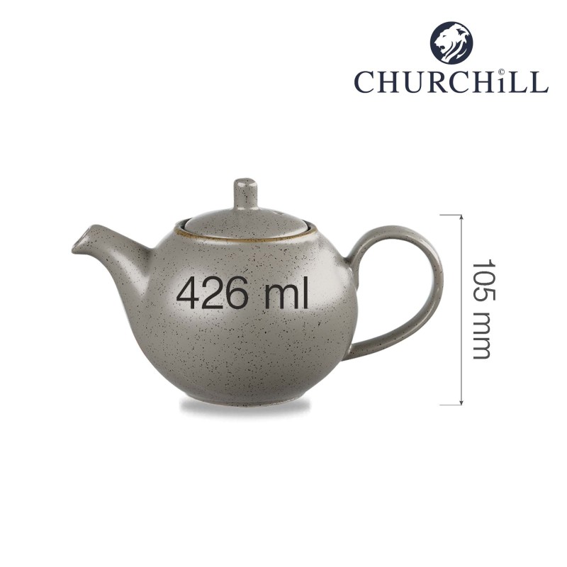 Pot à boisson Stonecast gris profilé, 426 ml - Finedine