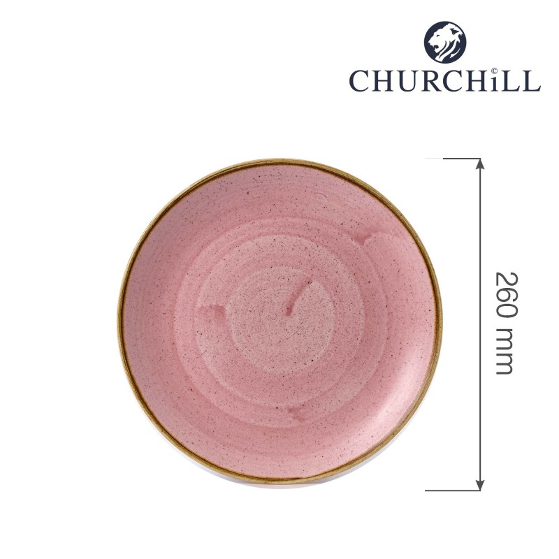 Assiette plate Stonecast rose pétale, 260 mm - Finedine