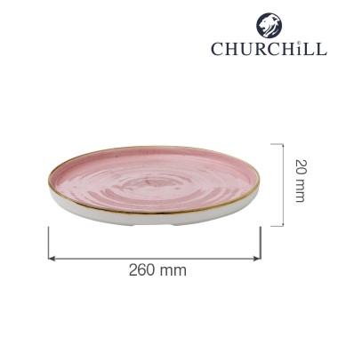 Assiette murale Stonecast Petal Pink, 210 mm - Finedine