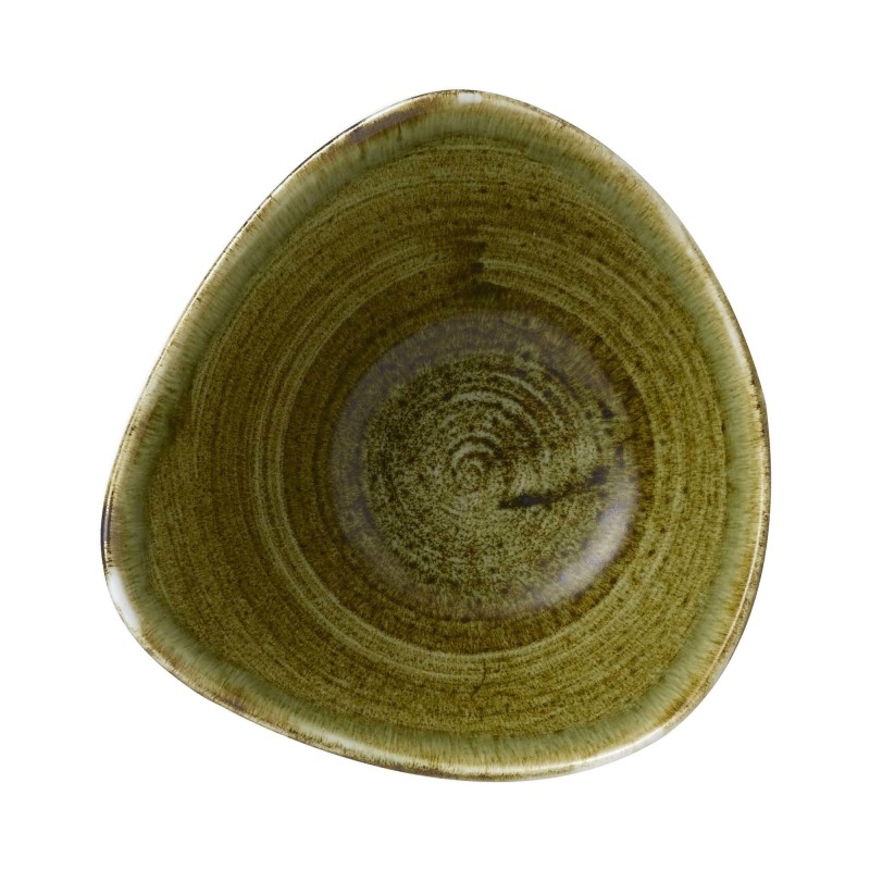 Bol triangular Stonecast Plume Green, 153 mm - Finedine