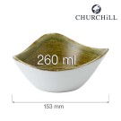 Bol triangular Stonecast Plume Green, 153 mm - Finedine
