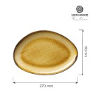 Assiette en forme organique Topaz, 270x190mm - Finedine