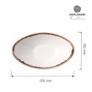 Bol en forme de bateau en vanille, 250x160mm - Finedine