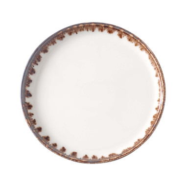Assiette plate en porcelaine blanche, 260 mm - Finedine