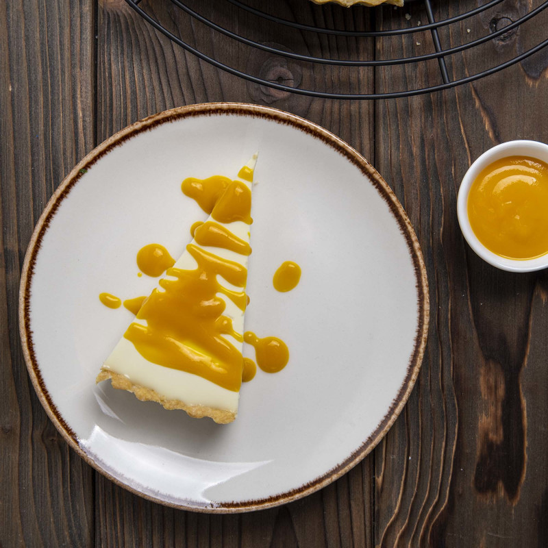 Assiette plate en porcelaine blanche, 260 mm - Finedine