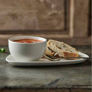 Assiette à sauce blanche X Carré 2Oz / 57 ml - Finedine