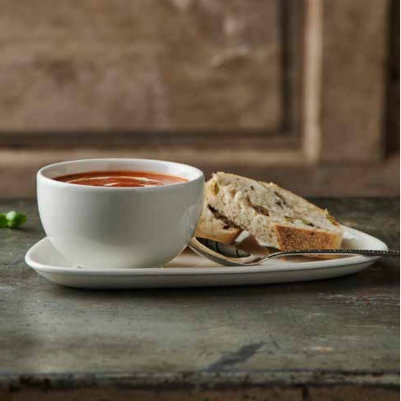 Assiette à sauce blanche X Carré 2Oz / 57 ml - Finedine