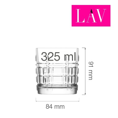 Verre à whisky britannique 325 ml, Lot de 6 - Finedine