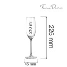 Flûte à champagne Cantare, 210 ml, Lot de 6 - Finedine