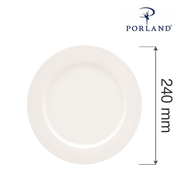 Assiette à bord plat Dove, 240 mm, Lot de 6 - Finedine