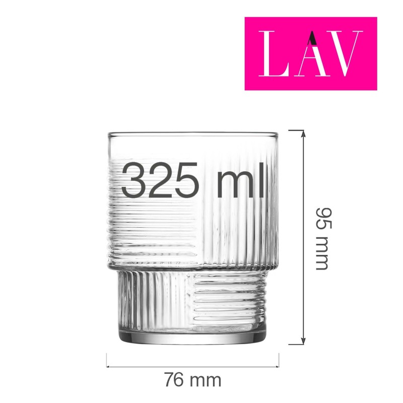 Verre à boisson soft Helen 325 ml, Lot de 6 - Finedine