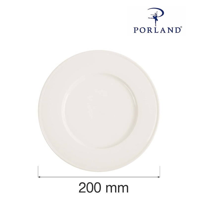Assiette plate à garniture, 200mm, Lot de 6 - Finedine