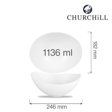 Bol de service Alchemy Moonstone, 246x182mm - Finedine