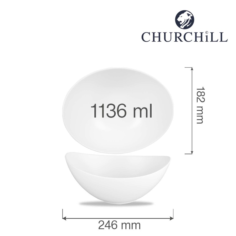 Bol de service Alchemy Moonstone, 246x182mm - Finedine