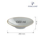 Assiette en céramique sur pied, 260x(H)62mm - Finedine