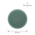 Assiette ronde en argile verte Bahia 260 mm - Finedine