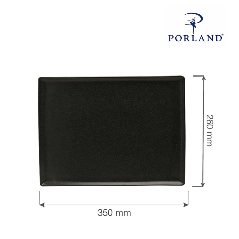 Plateau rectangulaire en carbone, 350x260mm - Finedine