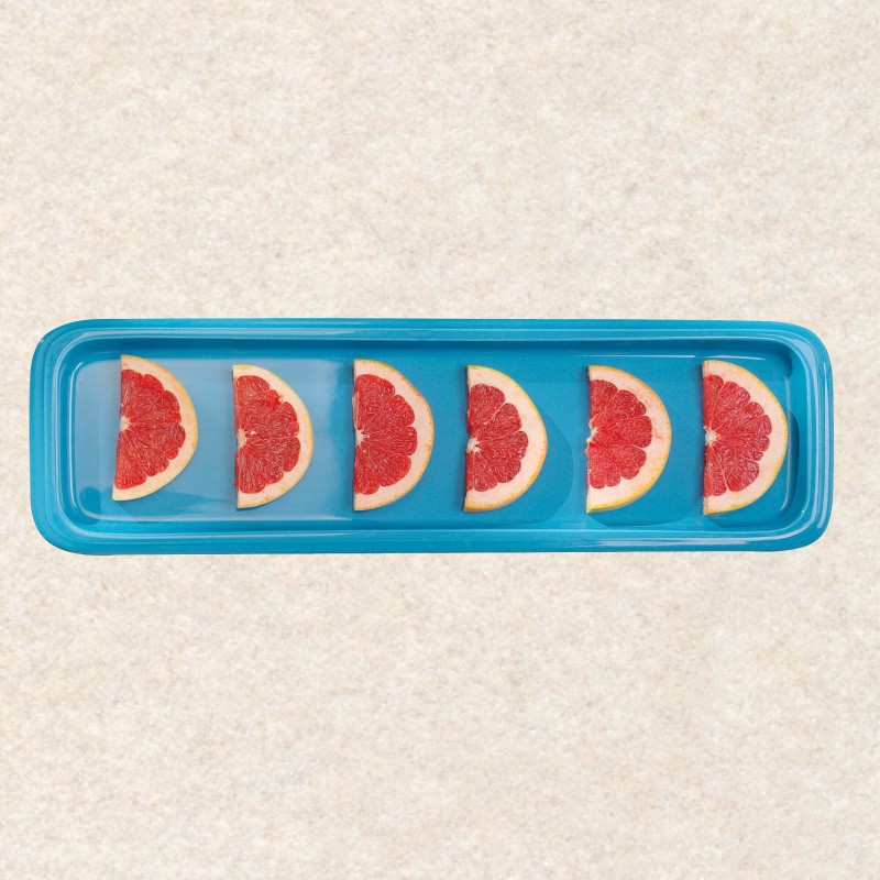 Plateau en porcelaine GN 1/2, bleu, (h)20mm - Finedine