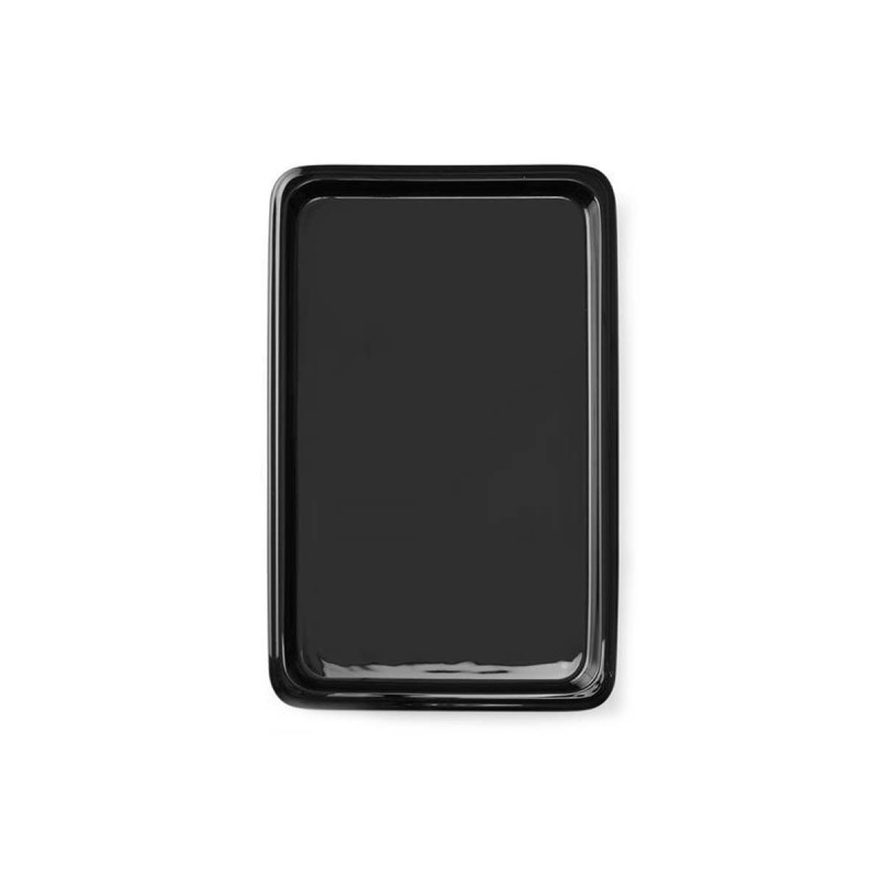 Plateau en porcelaine GN 2/4, noir, (h)20mm - Finedine