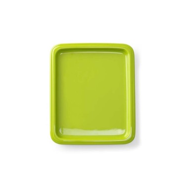 Plateau en porcelaine GN 2/4, vert, (h)20mm - Finedine