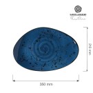 Assiette en forme organique Iris, 350x210mm - Finedine