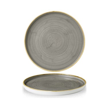 Assiette à paroies grises Stonecast, 260 mm - Finedine