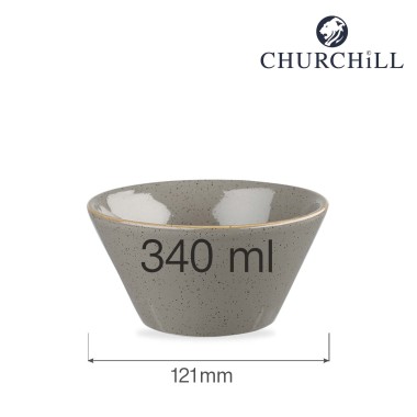 Bol à snacks Zest en Stonecast gris, 340 ml - Finedine
