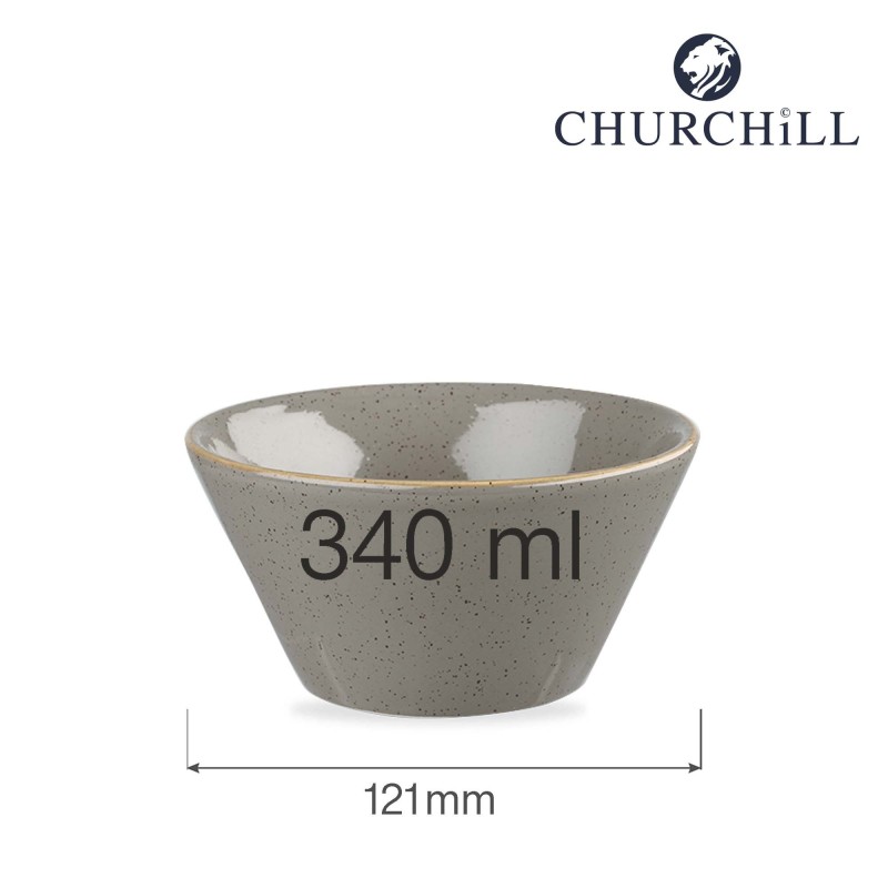 Bol à snacks Zest en Stonecast gris, 340 ml - Finedine