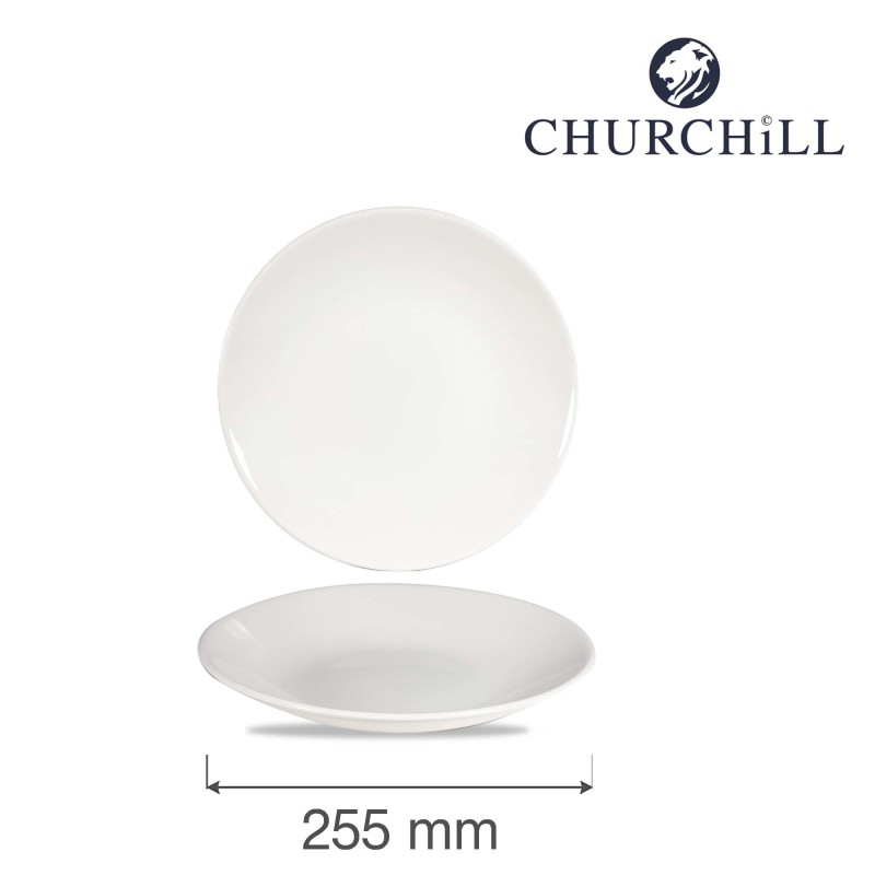 Assiette plate profonde Profil blanc, 255mm - Finedine