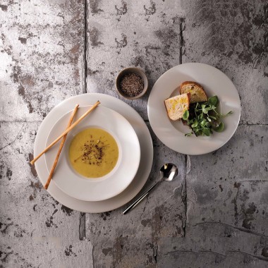 Assiette plate profonde Profil blanc, 255mm - Finedine