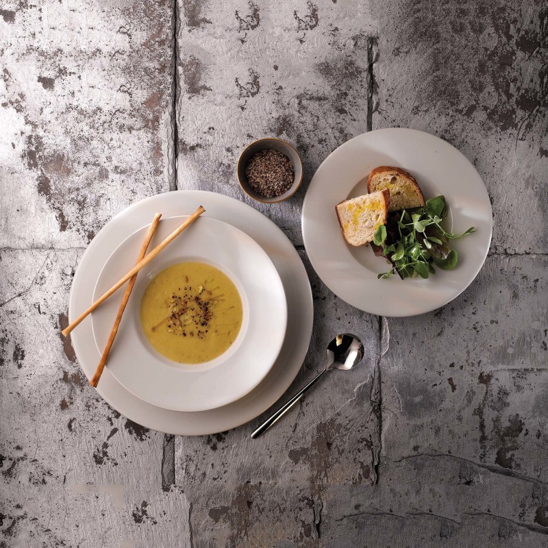 Assiette plate profonde Profil blanc, 255mm - Finedine