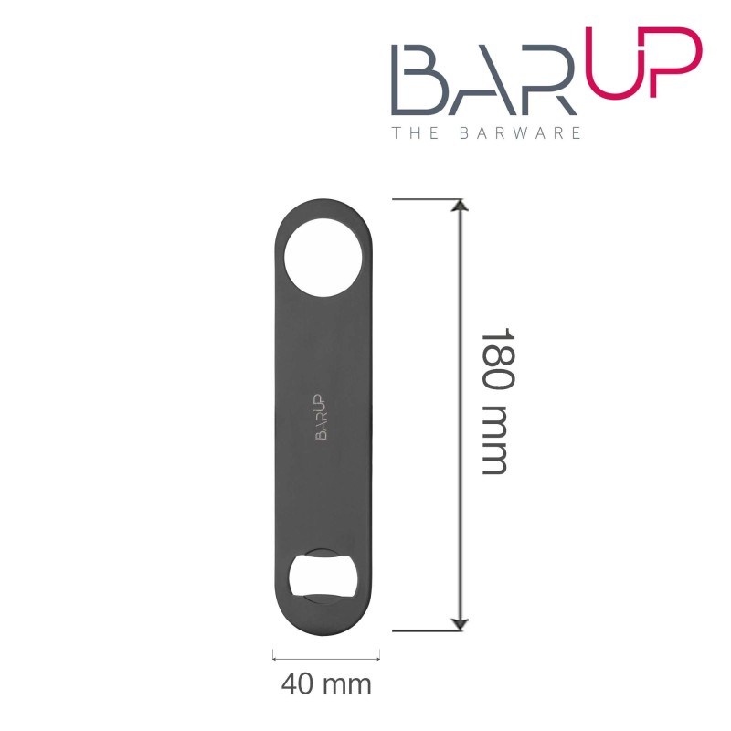 Lame de bar, Bar haut, Noir, 180x40x(H)2mm - Finedine