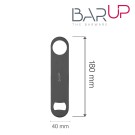 Lame de bar, Bar haut, Noir, 180x40x(H)2mm - Finedine