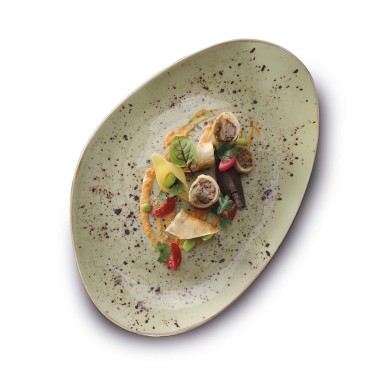Plat de service pour olives 90mm, 215x90mm - Finedine