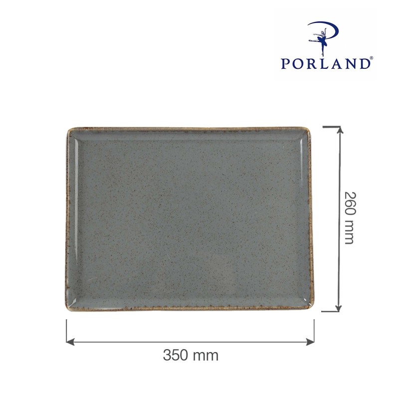 Plateau rectangulaire en pierre, 350x260mm - Finedine