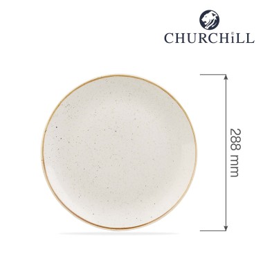 Coupe plate Stonecast Barley White, 288 mm - Finedine