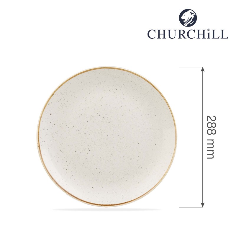 Coupe plate Stonecast Barley White, 288 mm - Finedine