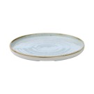 Assiette à bord en pierre Duck Egg, 210 mm - Finedine